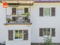Ansicht Fassade mit Balkon