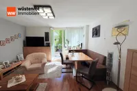 Wohnzimmer - Blick Richtung Garten