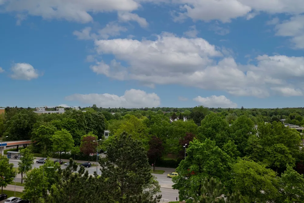 Fernsicht vom Balkon