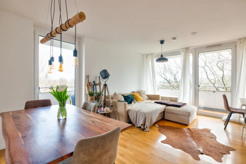 Der Wohn- und Essbereich