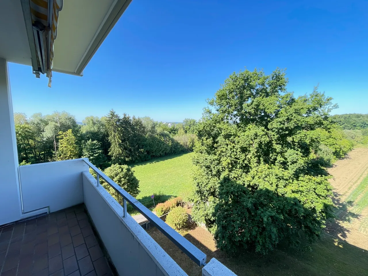 Blick vom Balkon