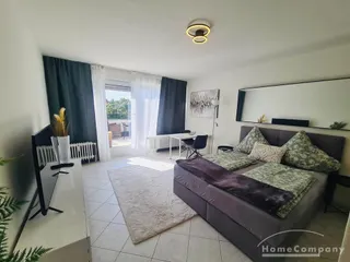 Modern möbliertes 1-Zimmer-Apartment mit großem Balkon In Laim