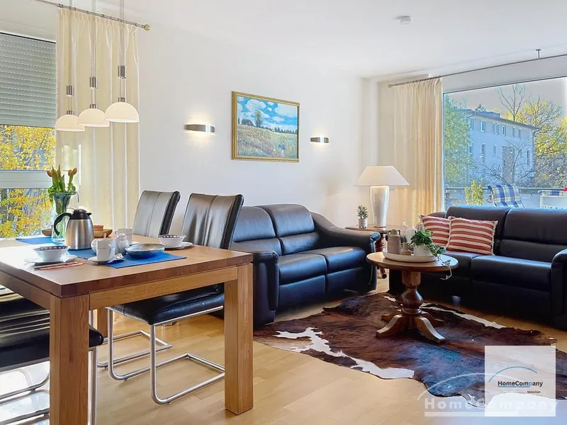 Exklusiv möblierte 4-Zimmer-Wohnung mit Süd-West-Balkon im Herzen von Garching