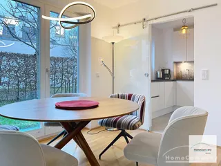 Modern möblierte 4-Zimmer-Wohnung mit Terrasse und Garten