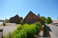 Einzelgarage, Blick auf den Vorhof
