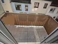 Balkon mit Blick auf die Innenhofgärten
