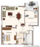 Harmonische Raumaufteilung