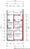 Kellergeschoss mit Kennzeichnung der Kellerräume