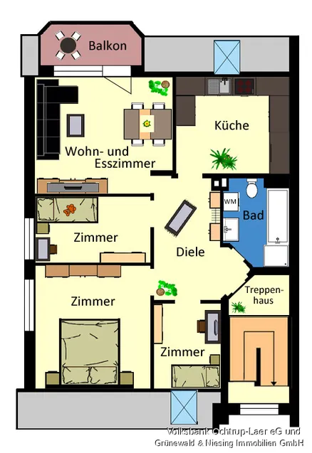 Grundriss Wohnung