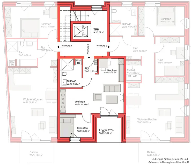Obergeschoss Wohnung 5