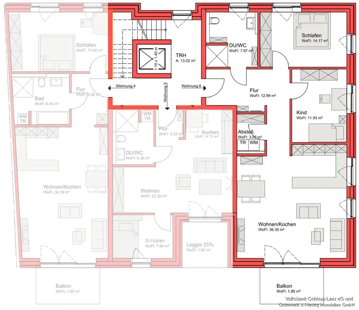 Obergeschoss Wohnung 6