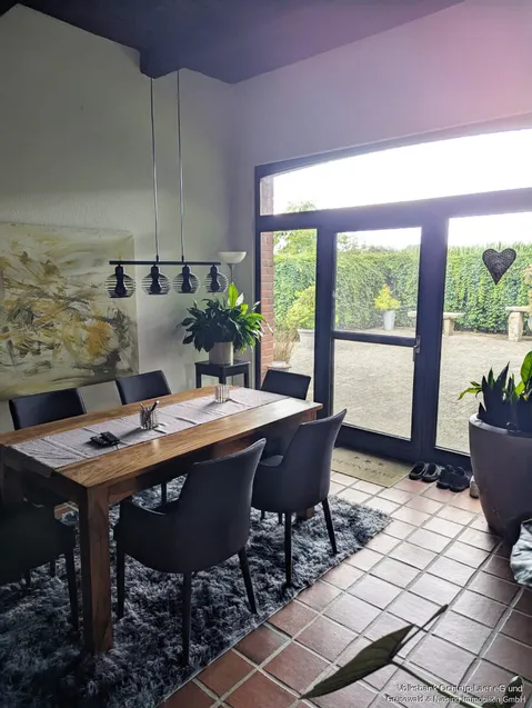 Blick auf Terrasse Nebenwohnung