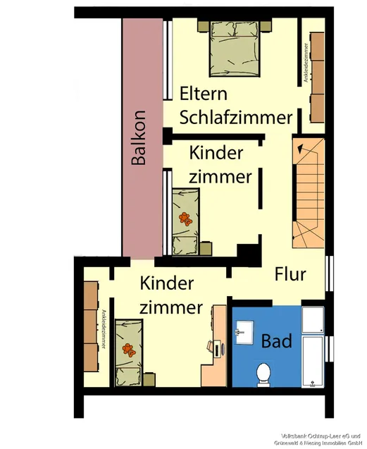 Grundriss Obergeschoss 