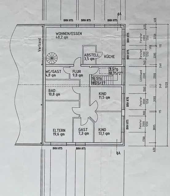 Grundrissskizze Wohnung