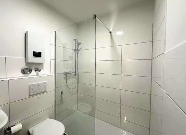 Badezimmer Echtglasdusche