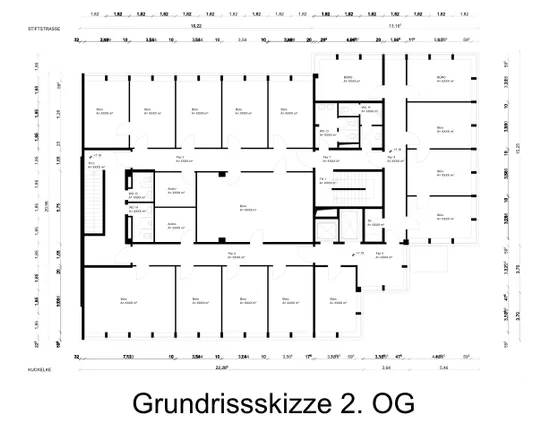 Grundrissskizze 2. OG