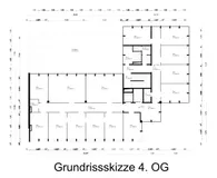 Grundrissskizze 4. OG
