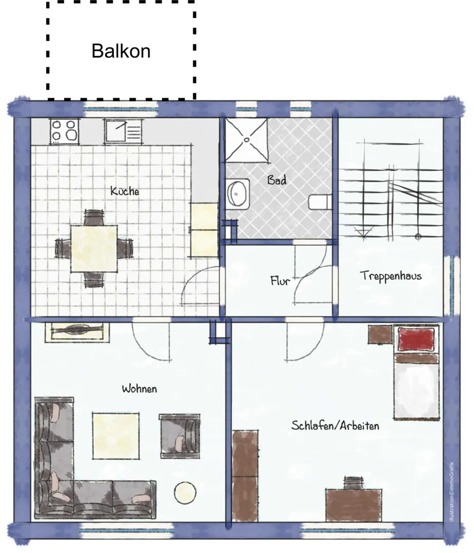 Besondere Altbauwohnung voller Charme - Photo 4