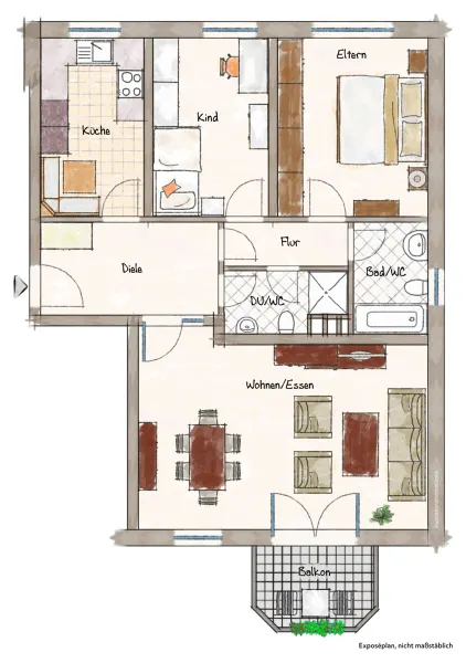 Modern, zentral und ruhig - 3 Zimmer im Herzen Langenfelds !!! - Foto 5