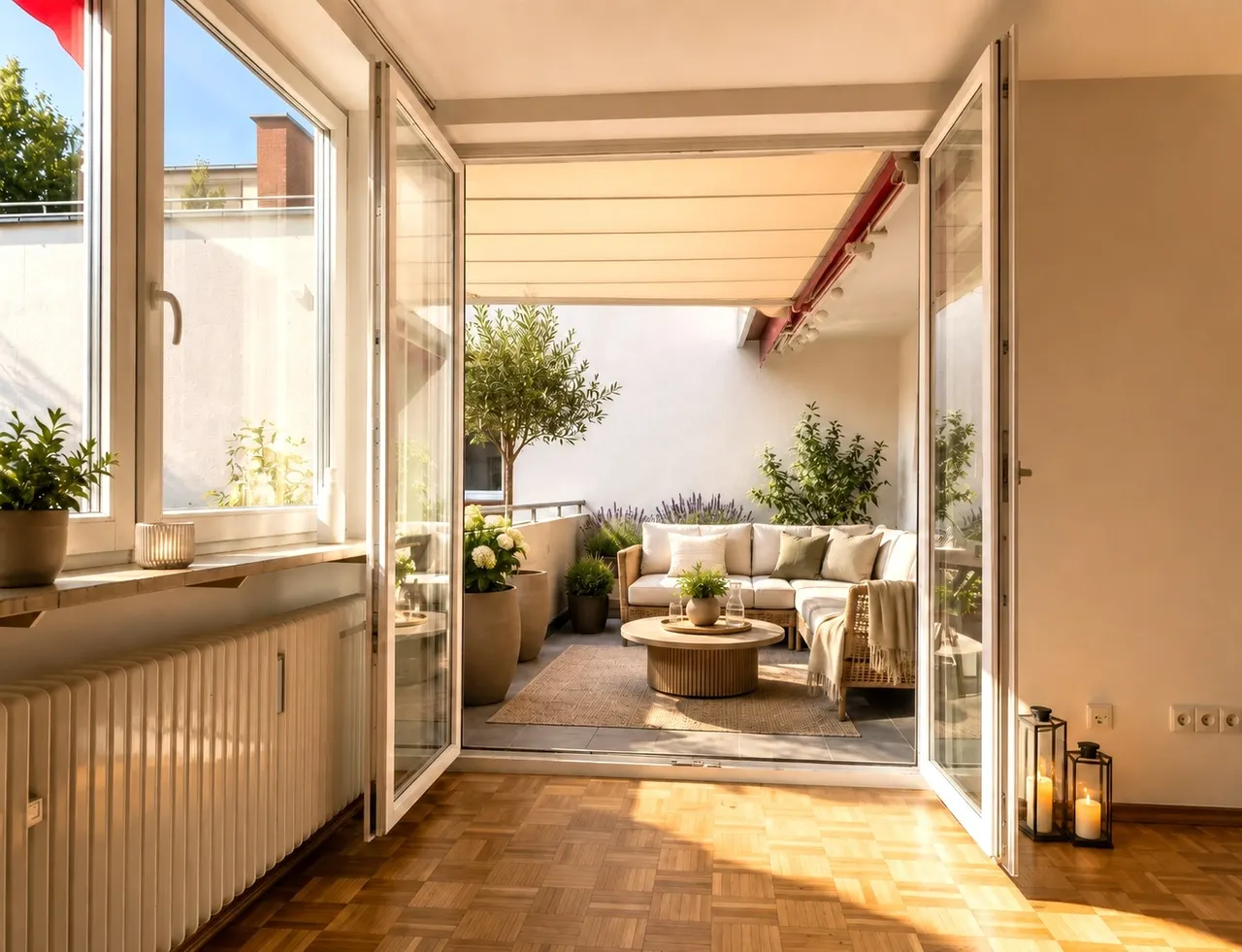 Balkon mit Terrassen-Feeling