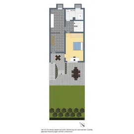 2D-Grundriss, Gartengeschoss