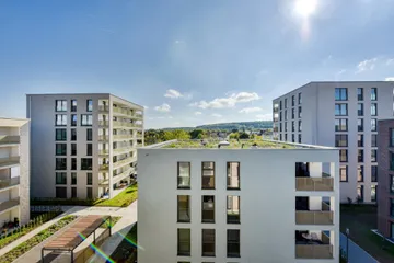 Blick vom Balkon