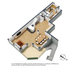 3D-Grundriss, Eingangsgeschoss