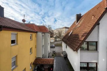 Blick vom Wohnzimmer