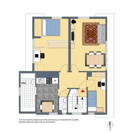 2D-Grundriss, Dachgeschoss