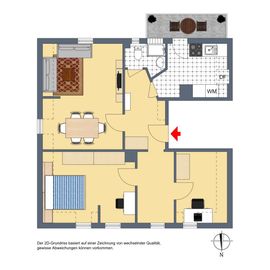 Dachgeschoss, 2D-Grundriss