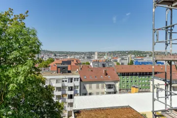 Stadtblick vom Balkon