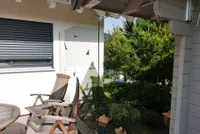 Windschutz auf der Terrasse