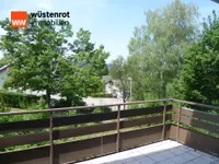 Blick vom Balkon