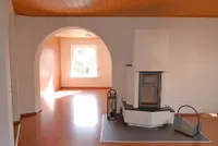 Wohnzimmer mit Kaminofen