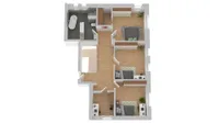 Grundriss Obergeschoss (nicht maßstabsgetreu)