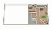 Grundriss Obergeschoss (nicht maßstabsgetreu)