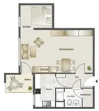 1.5-Zi. Grundriss