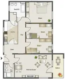 4-Zi. Grundriss