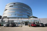 Blick - Hintereingang des Gebaudes