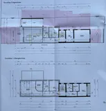 Bauplan Grundriss EG und 1 OG 