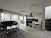 Küche und Wohnbereich