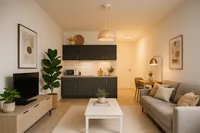 Visualisierter Wohnbereich