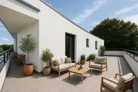 Visualisierte Terrasse