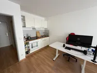 Küche mit Wohnbereich