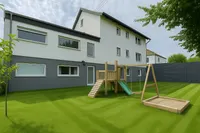 Außenansicht mit Garten