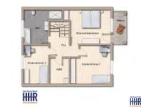 Grundriss Obergeschoss – ideal für Familien
