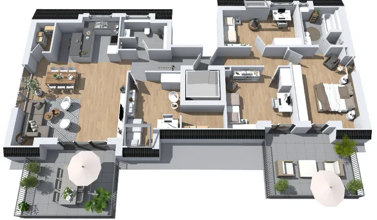 WIESBADEN | 5 Zimmer-Penthouse-Wohnung mit Dachterrasse