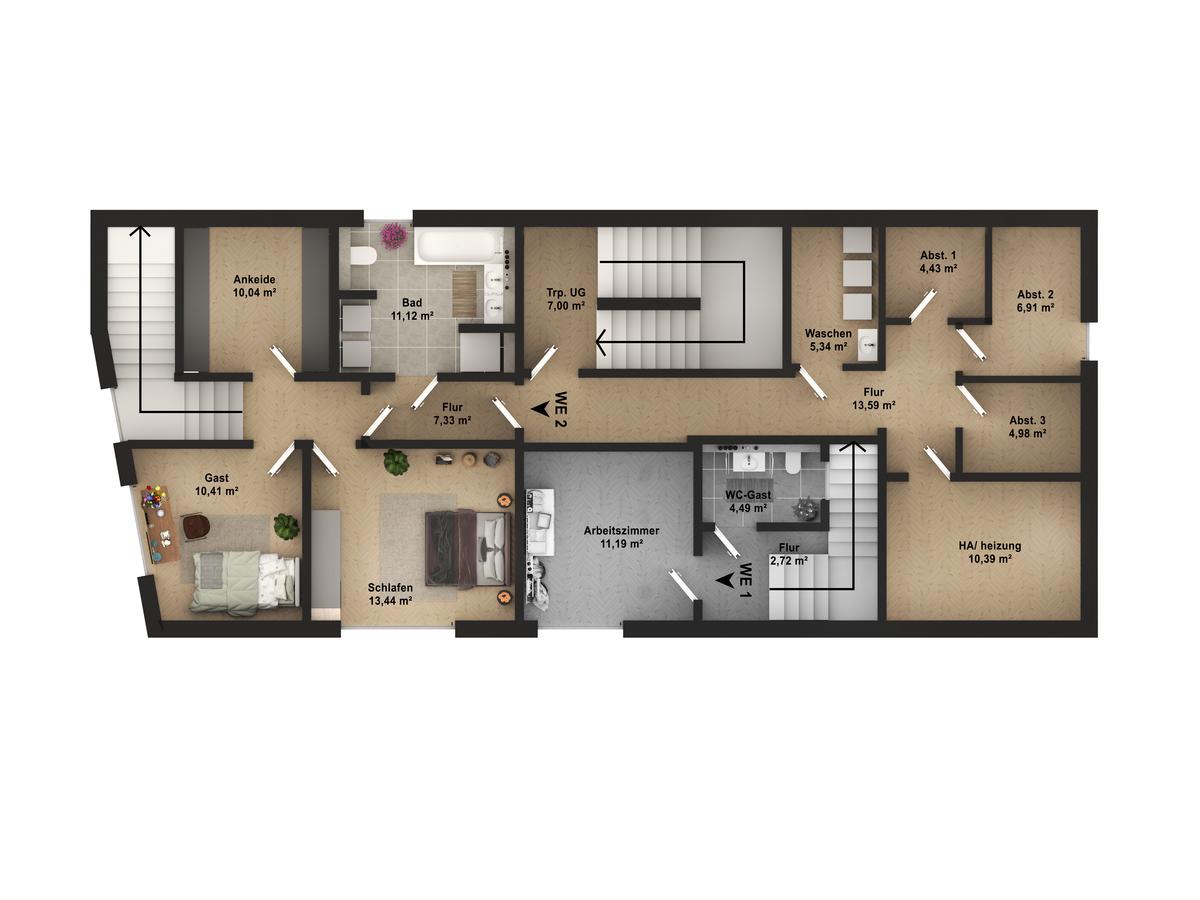 Wohnung Nr. 2 Souterrain