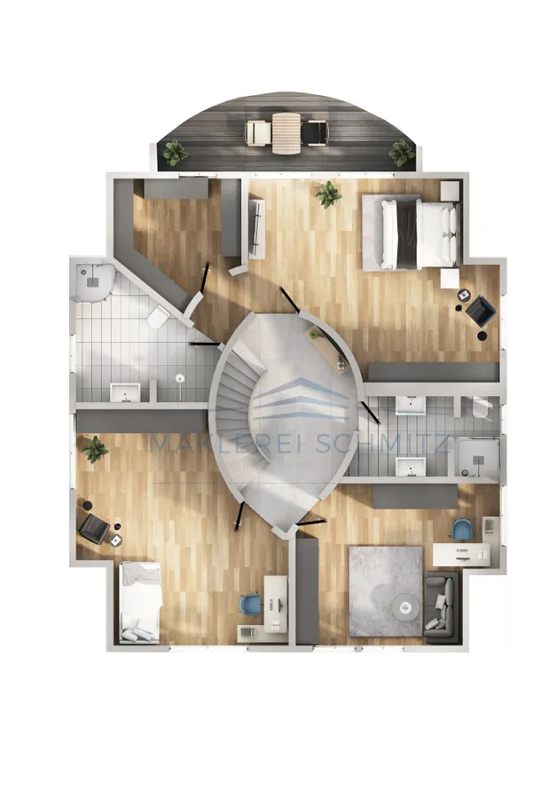 Grundriss Obergeschoss 1