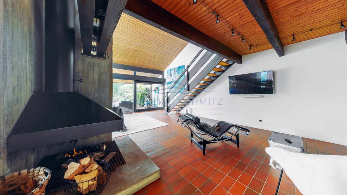 Wohnzimmer_Pool_Kamin